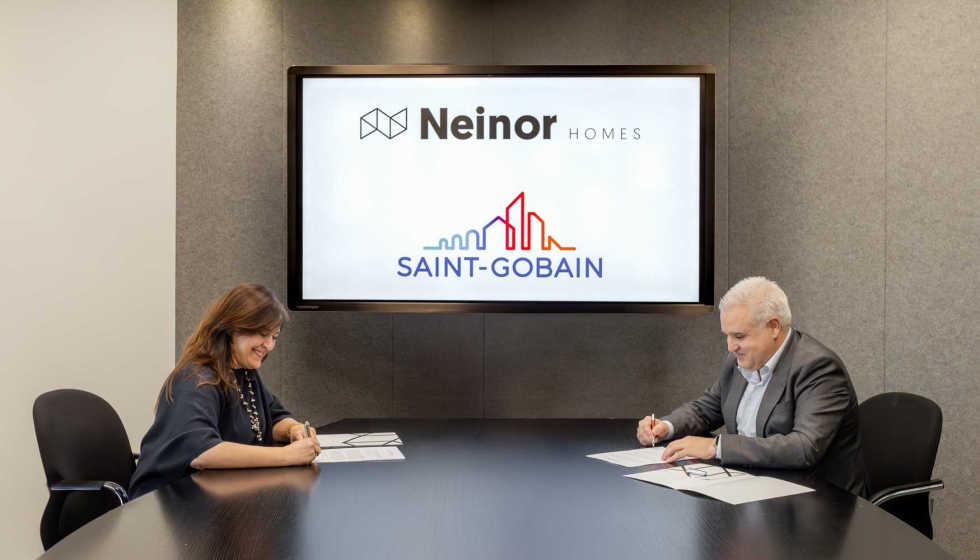 firma colaboración Neinor Homes y Saint-Gobain