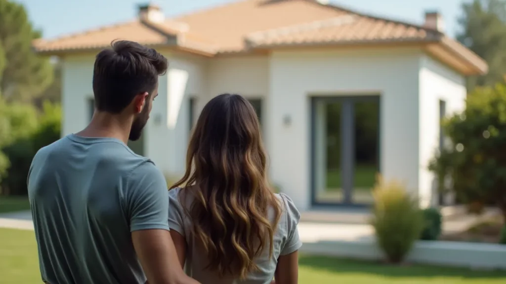 una pareja busca una vivienda unifamiliar para comprar vivienda en pareja