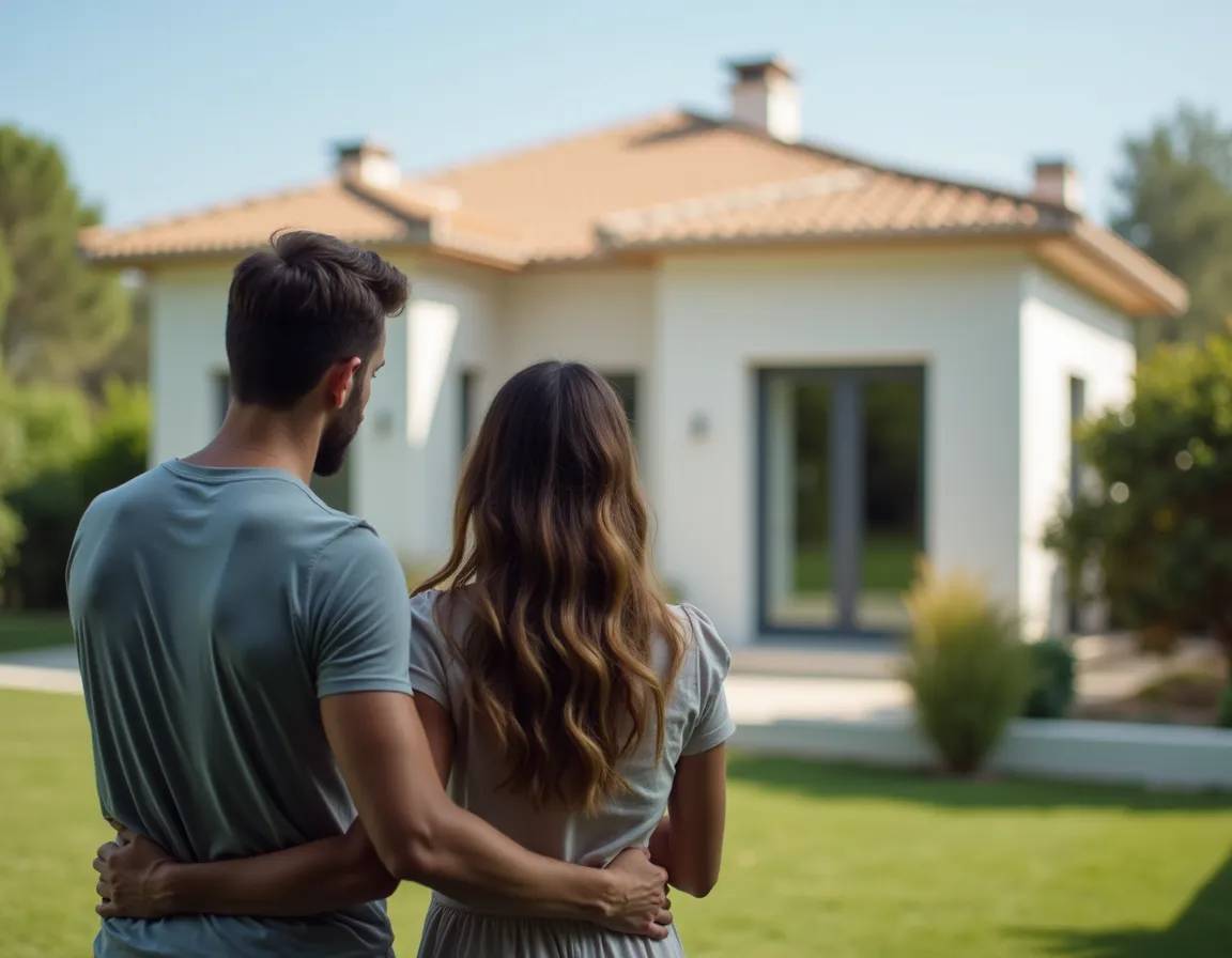 una pareja busca una vivienda unifamiliar para comprar vivienda en pareja