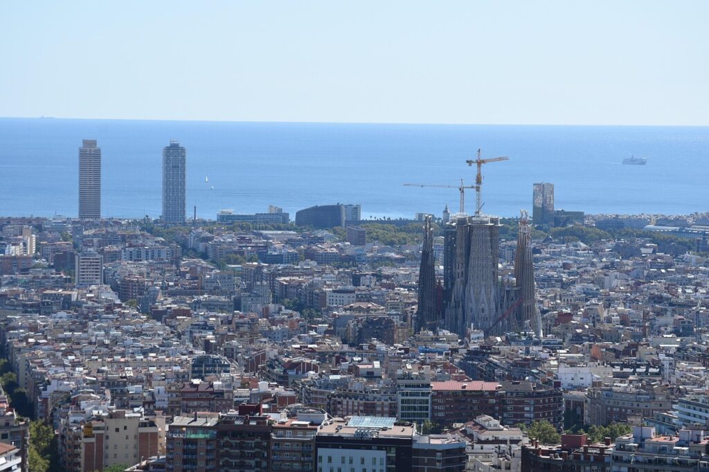 Vista panorámica de Barcelona