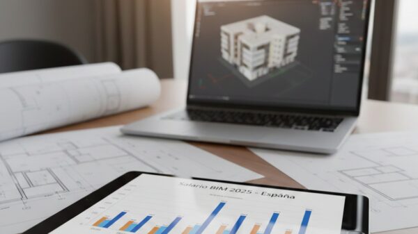 Gráfico estadístico del salario BIM en España 2025 según el rol profesional
