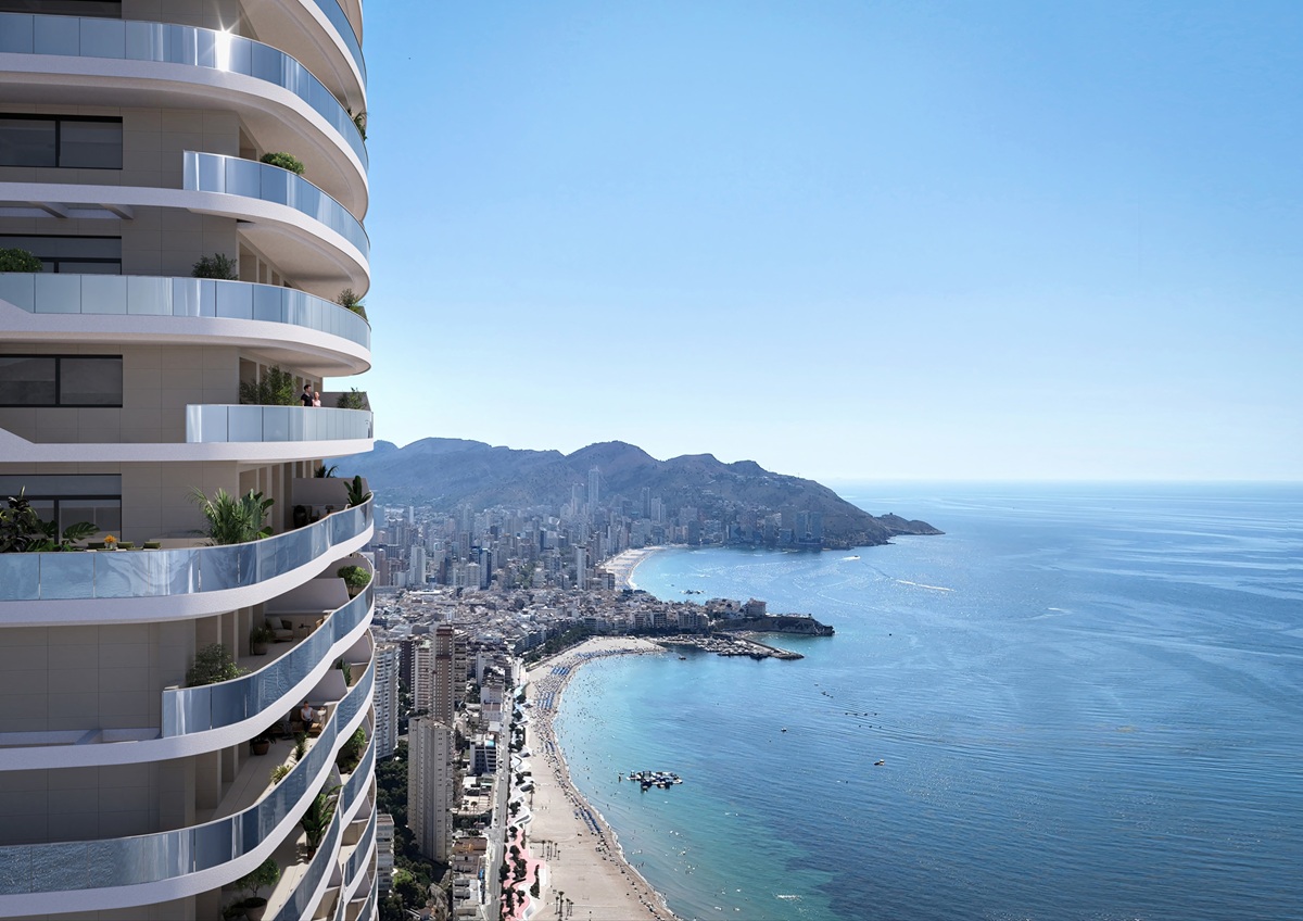 Rascacielos residencial TM Tower en Benidorm construido con sistemas industrializados