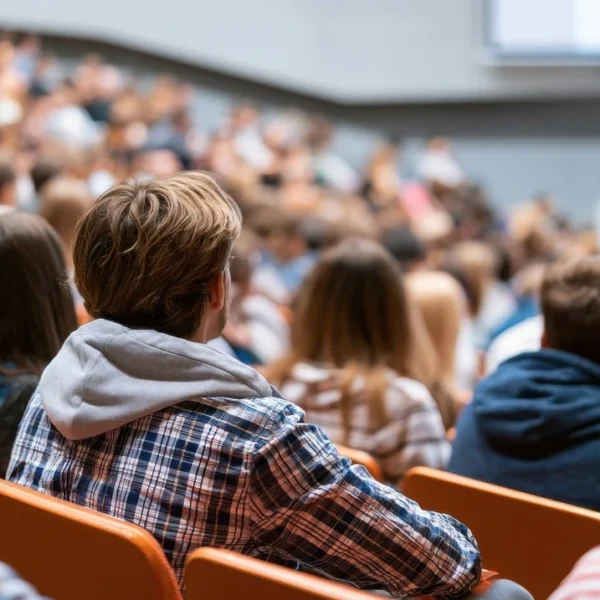 aula con estudiantes universitarios